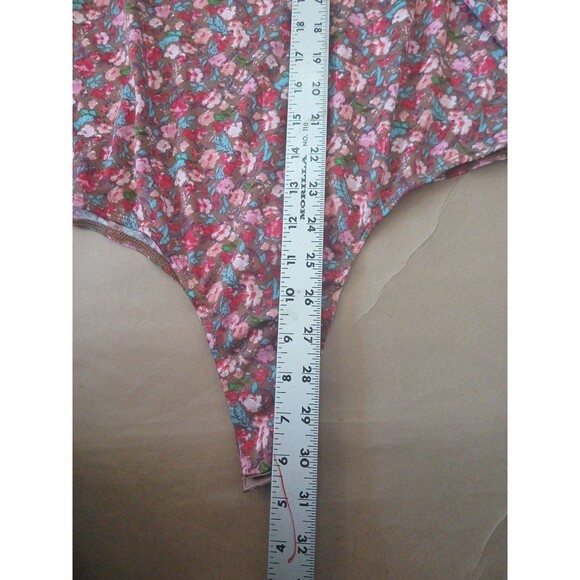Daytrip Floral Bodysuit Women's L Coquette Feminine Balloon Sleeves - Picture 3 of 6